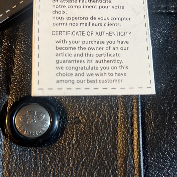 TWO DAYS SALE 👔👔👔 $89 Emporio & Co leather jacket. Brand New. Very elegant. - Picture 4 of 13